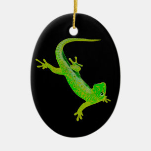 Gecko Julgransprydnad Keramik