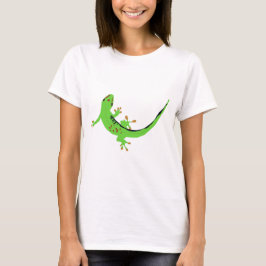 Gecko Lizard Reptile Illustration T Shirt