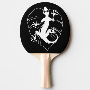 Gecko Lizard Silhouette Pingisracket