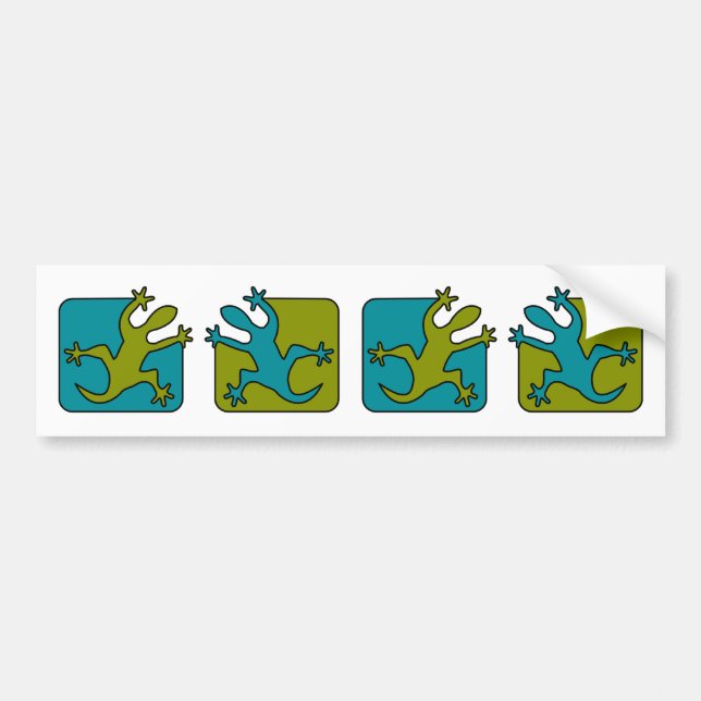 Gecko/Lizard-stötdekal Bildekal (Framsidan)