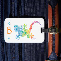 Gecko Luggage Tag