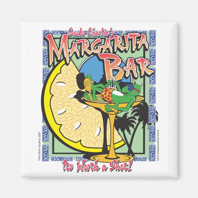 Gecko-margarita-LIMEDESIGN Magnet (Framsidan)