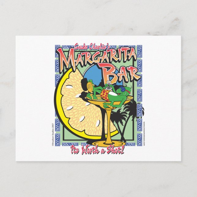 Gecko-margarita-LIMEDESIGN Vykort (Framsida)