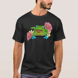 Gecko med blommor t shirt