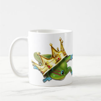 Gecko med krona kaffemugg