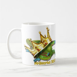 Gecko med krona—Proverbs Kaffemugg