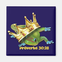 Gecko med krona—Proverbs