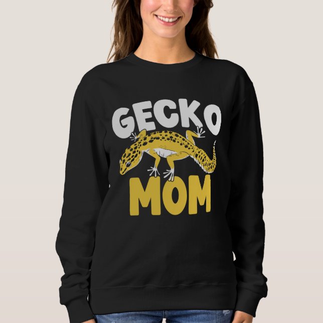 Gecko Mom Reptile Leopard Gecko  Lizard  1 T Shirt (Framsida)