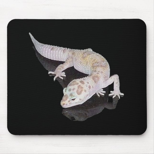GECKO MOUSEPAD FÖR ALBINOENIGMALEOPARD MUSMATTA (Framsidan)