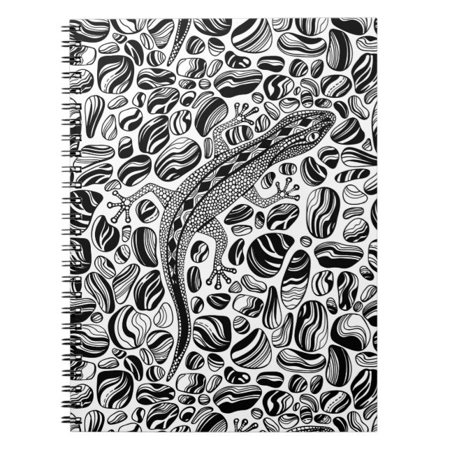 Gecko och småstarna anteckningsbok (Framsidan)