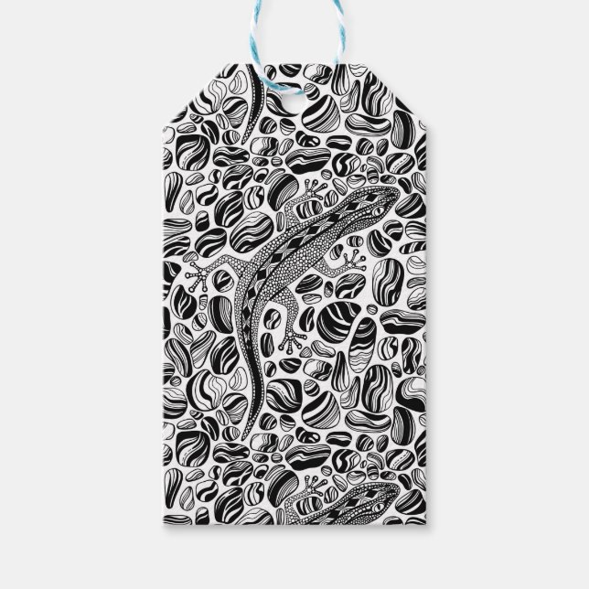 Gecko och småstarna presentetikett (Framsidan)