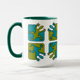 Gecko/ödla mugg - välj stil, färg