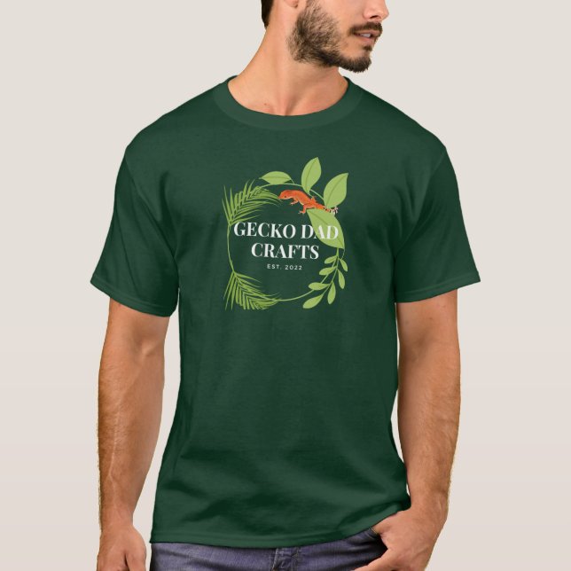 Gecko Pappa Crafts T Shirt (Framsida)