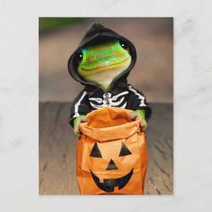 Gecko Skeleton Inbjudan Vykort