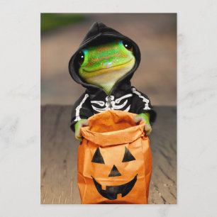 Gecko Skeleton Inbjudningar