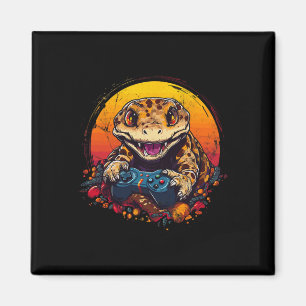 Gecko Spela upp spelguiden & Reptiles Gam Magnet