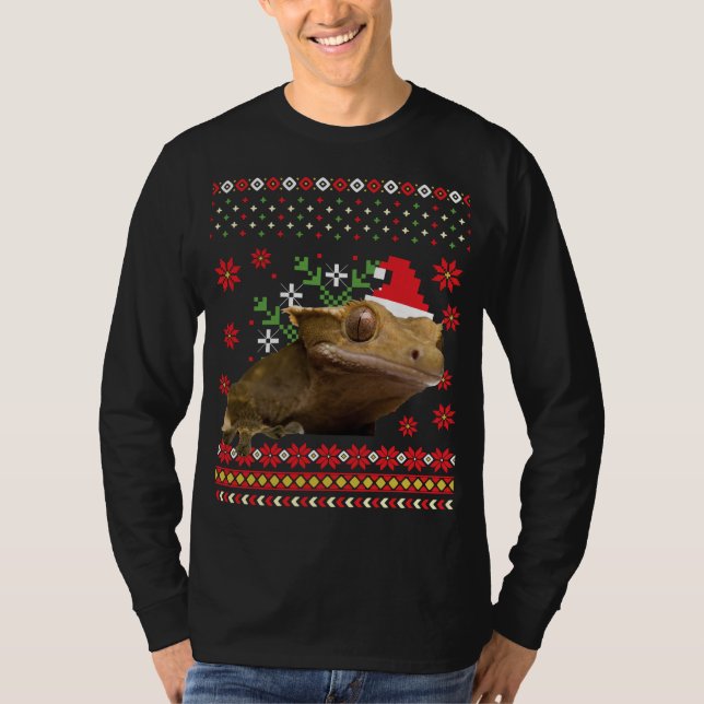 Gecko Ugly-julsötare T Shirt (Framsida)