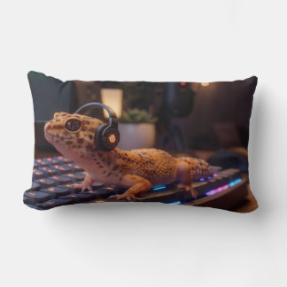 GeckoDev // Cyberpunk Programmer Ländryggskudde Lumbarkudde