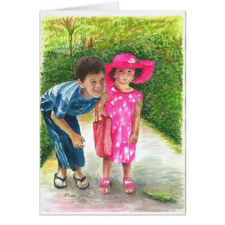 Geckoiakttagare Hälsningskort