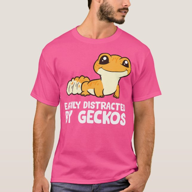Geckos Funny Leopard Gecko är lätt utspridd T Shirt (Framsida)