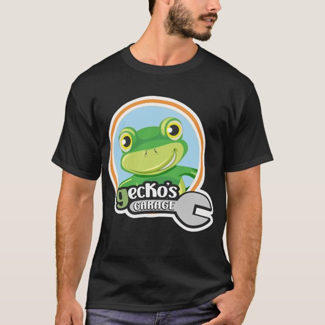 Geckos Garage T Shirt (Framsida)