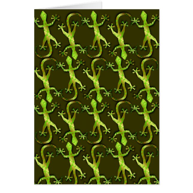 GECKOS HÄLSNINGSKORT (Framsidan)