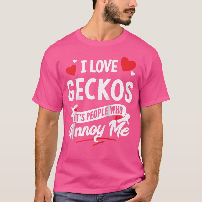 Geckos I Kärlek Geckos Baseball T Shirt (Framsida)