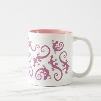 geckos_PINK_mug Två-Tonad Mugg