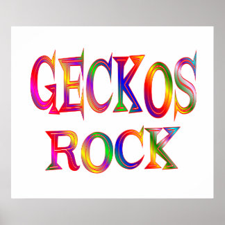 Geckos Sten Poster