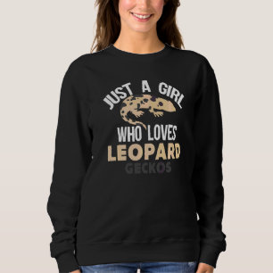 Geckos Tjej Skämt Ödlor Flickor Ödla Husdjur Leopa T Shirt