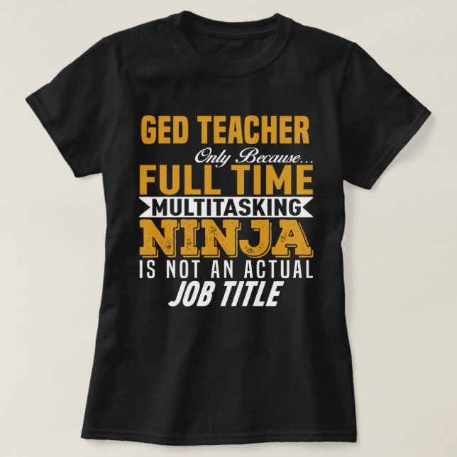 Ged Teacher T Shirt (Design framsida)