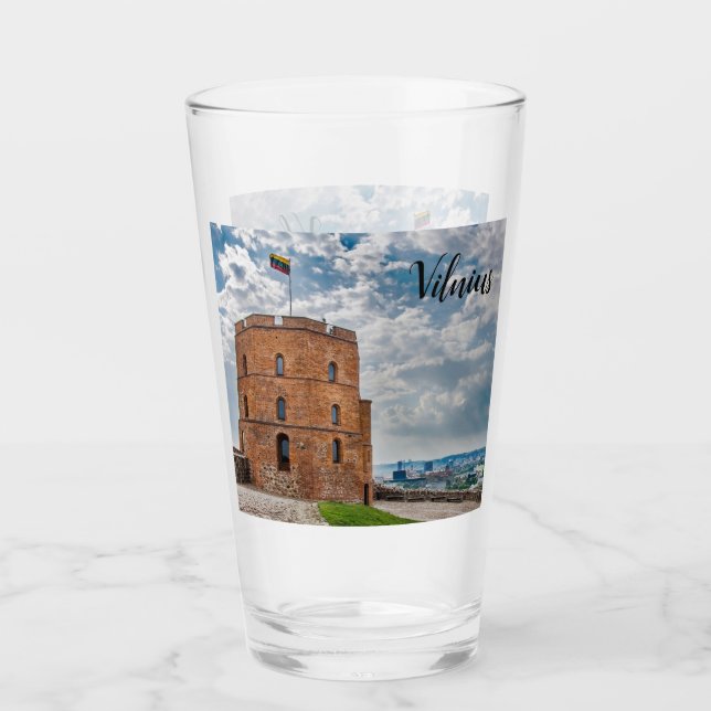 Gediminas torn i Vilnius, Litauen Glaskopp (Framsida)