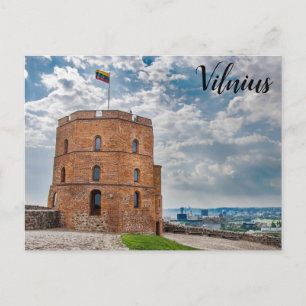 Gediminas torn i Vilnius, Litauens vykort
