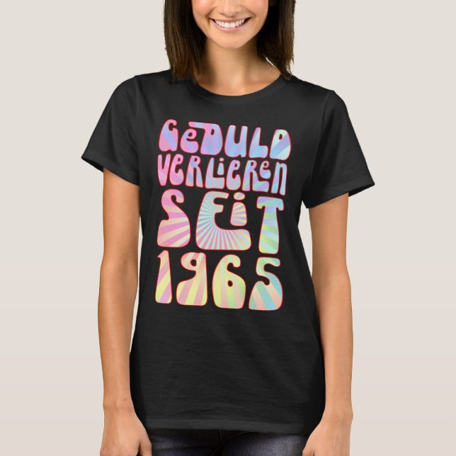 Geduld Verlieren Seit 1965 58 Jahre Alter Geburtst T Shirt (Framsida)