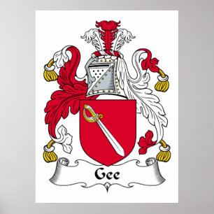 Gee familjvapensköld poster