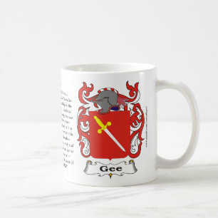 Gee familjvapensköldmugg kaffemugg