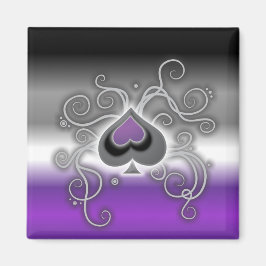 Geebot's ace spade logotyp square pride flagga mag magnet