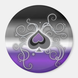 Geebot's ace spades pride flagga magnet anpassade