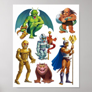 Geedis and Land of Ta Art Print Poster