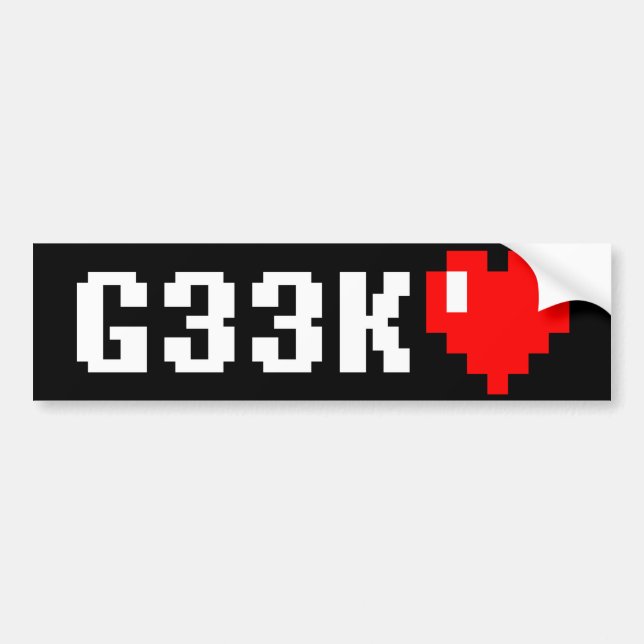 Geek <3 bildekal (Framsidan)