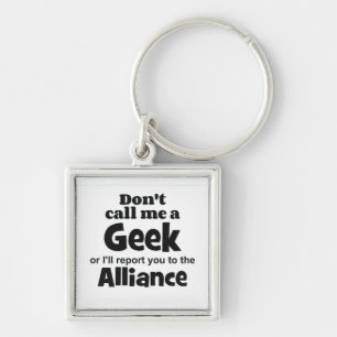 Geek Alliance bf Fyrkantig Silverfärgad Nyckelring