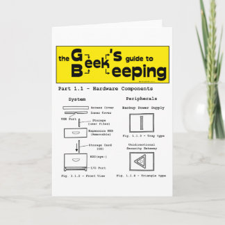 Geek Beservation (maskinvara) - gratulationskort Kort