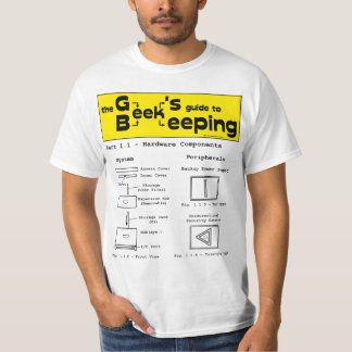Geek Bieping (Maskinvara) - Vit T-shirt