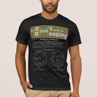Geek Bieping (nätverk) - Svart T-shirt