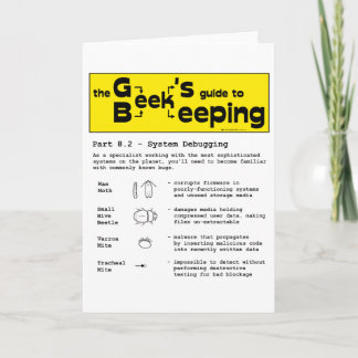 Geek Biodling (felsökning) - Hälsointyg Kort