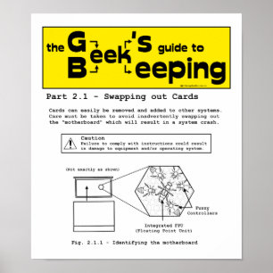Geek Biodling (swapping Cards) - 12 x 14 Poster