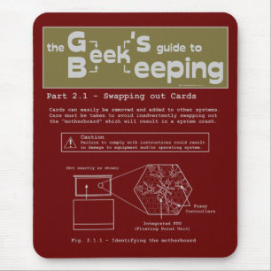 Geek biodling (swapping Cards) - Mousepad Musmatta