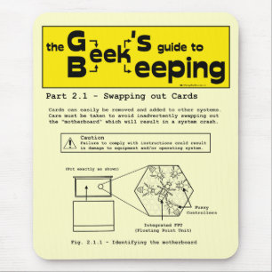 Geek biodling (swapping Cards) - Mousepad Musmatta
