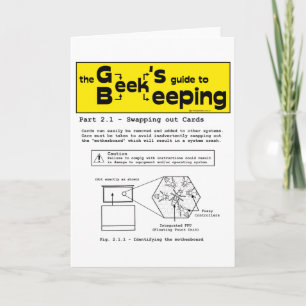 Geek biodling (swappingkort) - Kort för hälsning