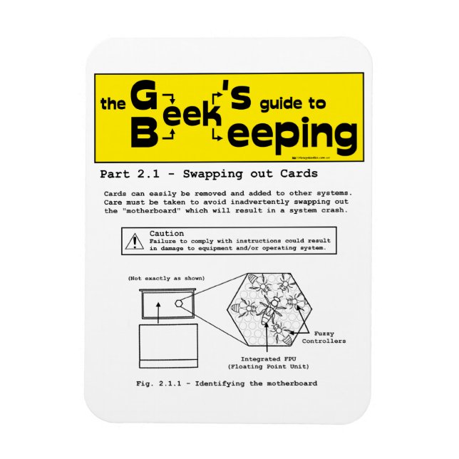 Geek biodling (swappingkort) - Magnet (Vertikal)